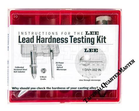 lee lead hardness tester canada|lee lead hardness tester manual.